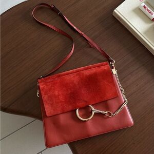 chloe medium faye in tobacco